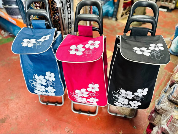 Heavy-Duty Large Shopping Trolley – Foldable Cart for Groceries & Heavy Loads