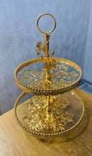 2-Tier Serving Stand – Elegant Dessert & Snack Display Tray for Parties & Home