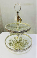 2-Tier Serving Stand – Elegant Dessert & Snack Display Tray for Parties & Home
