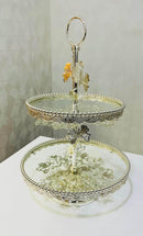 2-Tier Serving Stand – Elegant Dessert & Snack Display Tray for Parties & Home