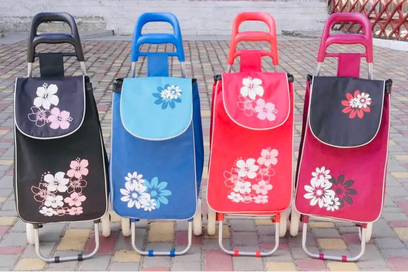 Heavy-Duty Large Shopping Trolley – Foldable Cart for Groceries & Heavy Loads