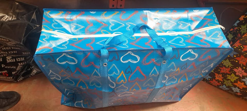 Jumbo Reusable Zipped Laundry Bag – Large, Durable Storage & Shopping Tote