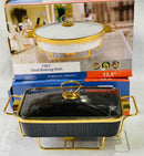 Ceramic Dinner Plates & Serving Tray Set – Elegant Tableware for Everyday & Special Occasions