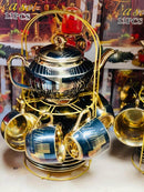 Teapot Set with 6 Cups – Adorable Modern Design for Home & Tea Time Gatherings