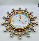 Wall Clock with Crystal Stones – Elegant & Sparkling Timepiece