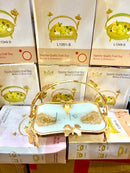 Golden Glass Fruit Tray – Elegant & Stylish Table Centerpiece