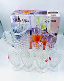 Crystal Clear Glass Set 6+1
