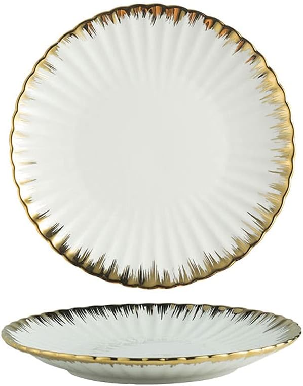 Ceramic Dinner Plates & Serving Tray Set – Elegant Tableware for Everyday & Special Occasions