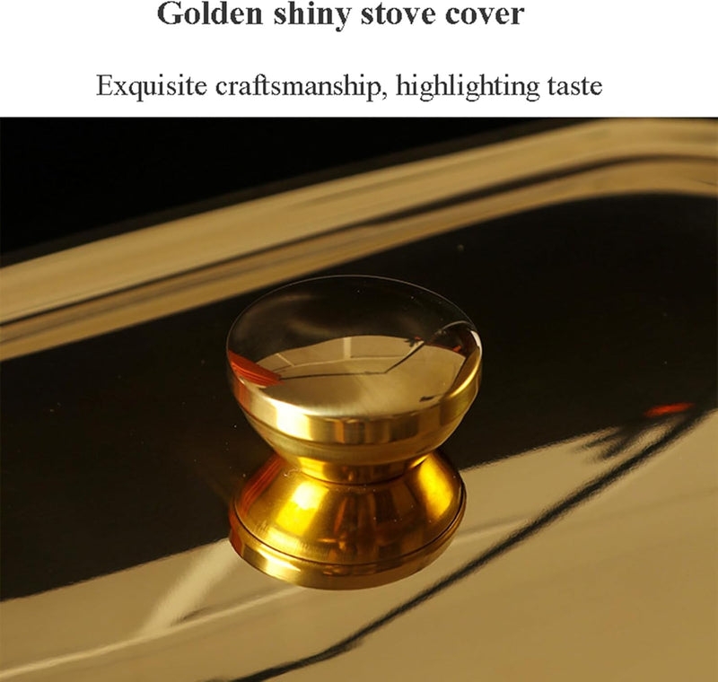 2 Litre Rectangular Chafing Dish – Solid Steel Lid Food Warmer for Buffet & Home Use