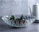 Elegant Crystal Glass Bowl for Serving & Décor