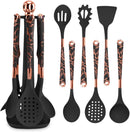 Silicone Cooking Utensils Set with Holder – Heat-Resistant & Non-Stick Friendly