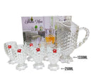 Crystal Clear Glass Set 6+1