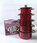 10-Piece Stainless Steel Cookware Set – Durable, Elegant & Even-Heat Cooking