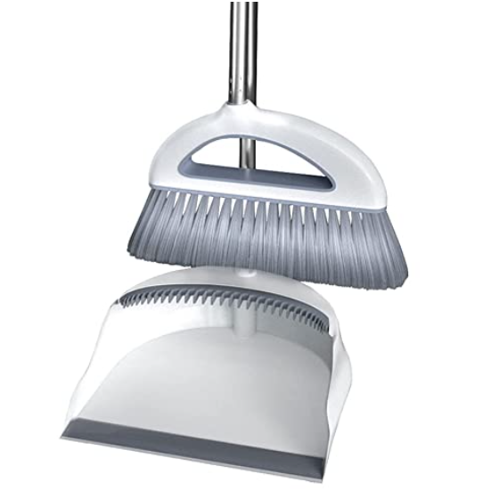 Heavy-Duty Broom and Dustpan Set – Perfect for Indoor & Outdoor Cleaning
