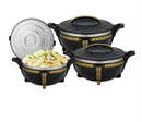 3-Piece Food Warmer Casserole Set – 3L, 7L, 10L – Insulated & Durable