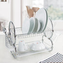 Premium Stainless Steel Dish Drying Rack for Kitchen Counter | Rust-Resistant Dish Rack with Drainage Tray