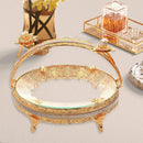 Golden Glass Fruit Tray – Elegant & Stylish Table Centerpiece