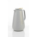 1L Black Thermal Coffee Carafe Vacuum Insulated Tea Server Jug with Gold Accent