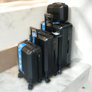 4pcs Suitcase Set ABS Cabin Hard Shell Travel Luggage Trolley 4 Wheels Light