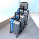 4pcs Suitcase Set ABS Cabin Hard Shell Travel Luggage Trolley 4 Wheels Light