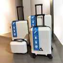 4pcs Suitcase Set ABS Cabin Hard Shell Travel Luggage Trolley 4 Wheels Light