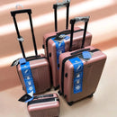 4pcs Suitcase Set ABS Cabin Hard Shell Travel Luggage Trolley 4 Wheels Light